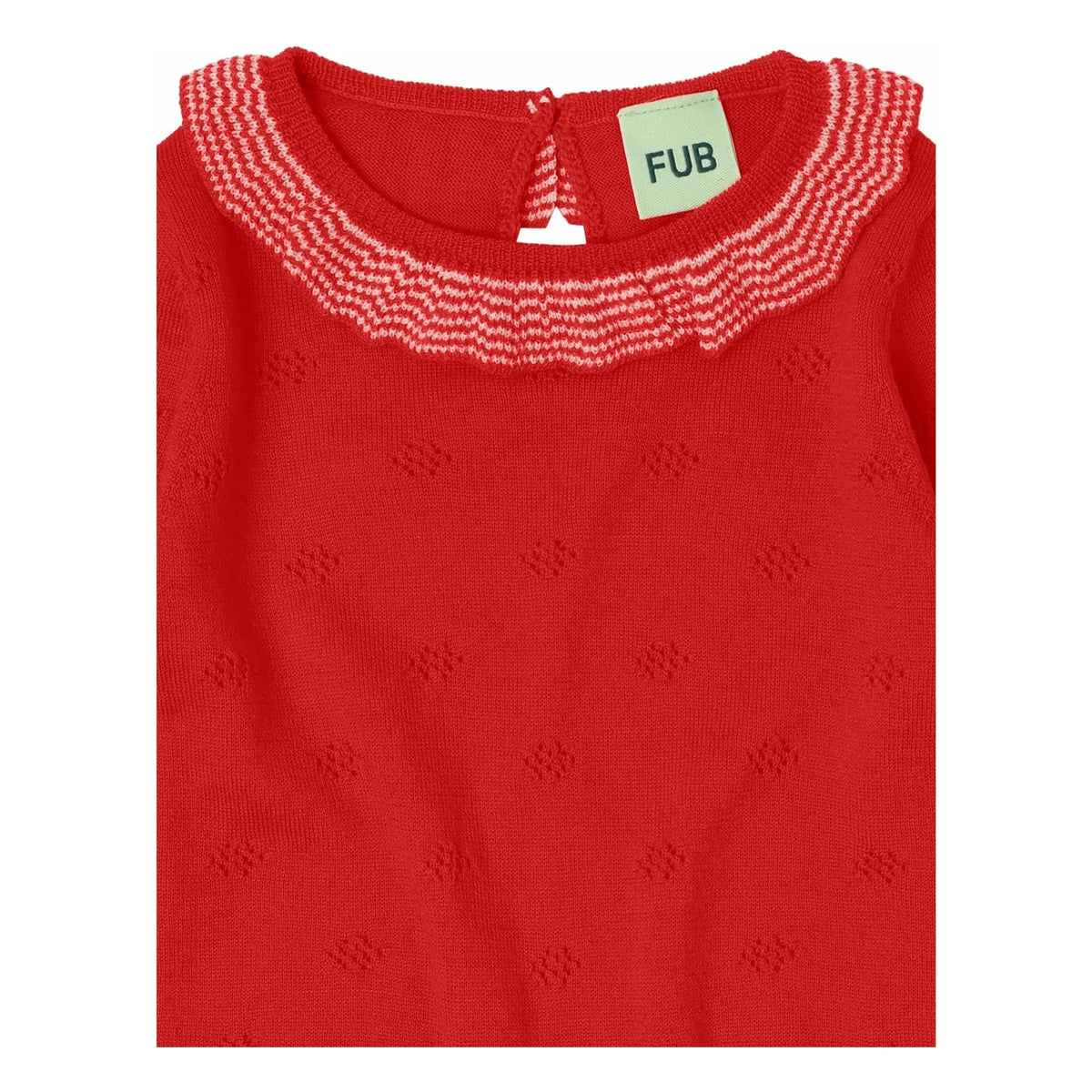 FUB - Merino wool ruffle bodysuit | Red