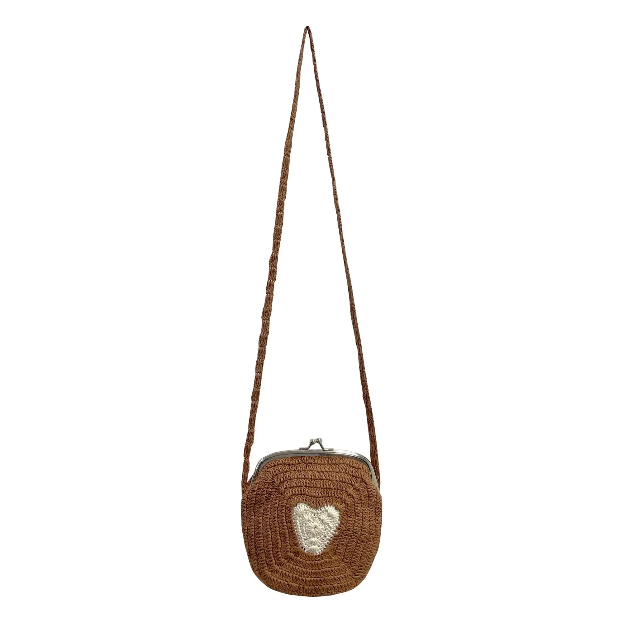 Emile et Ida - Heart Shoulder Bag | Beige