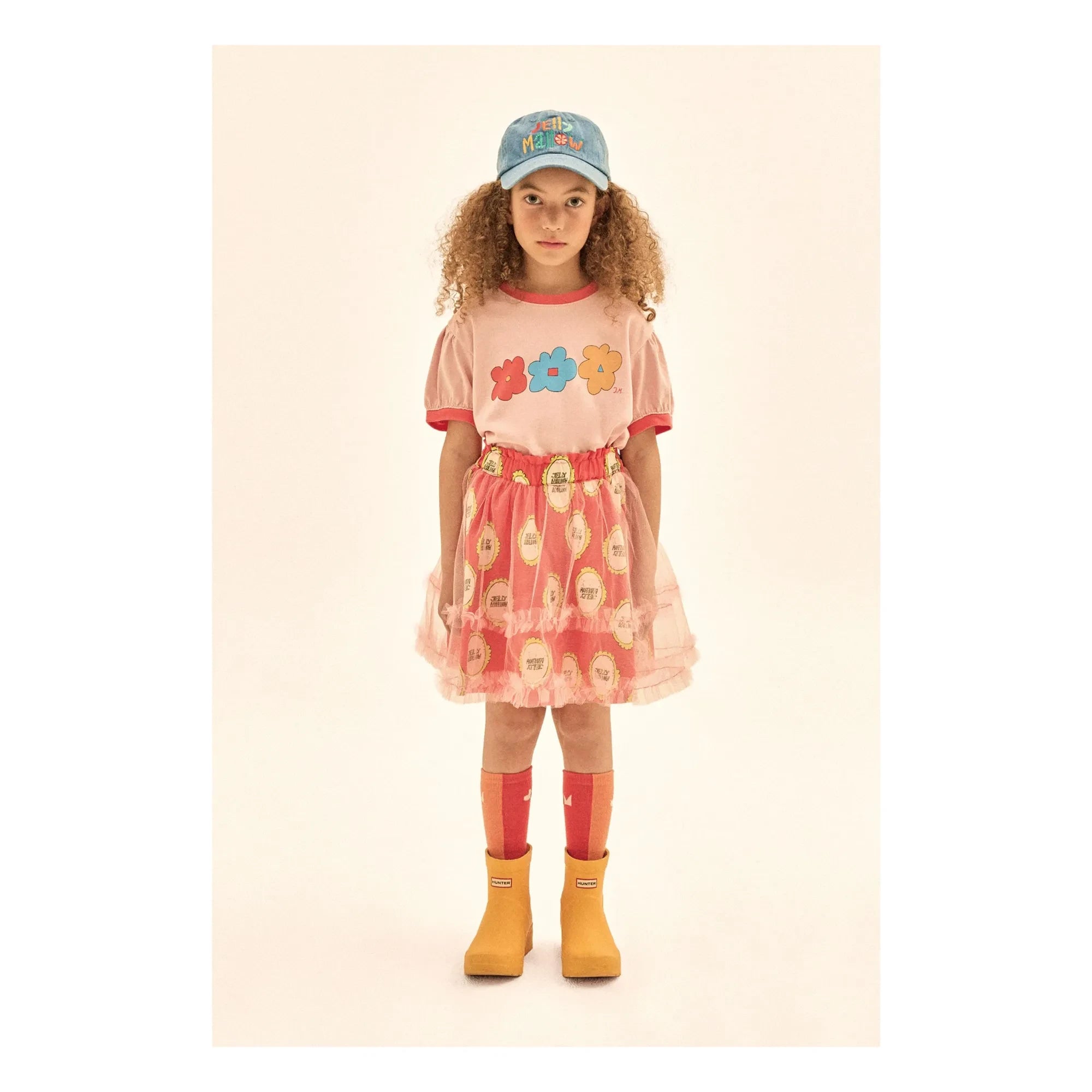 Jelly Mallow - Tulle Mirror Skirt | Orange