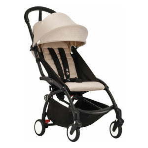 Stokke® - YOYO³ Bonpoint komple bebek arabası 0+ ve 6+ Siyah çerçeve | Bej