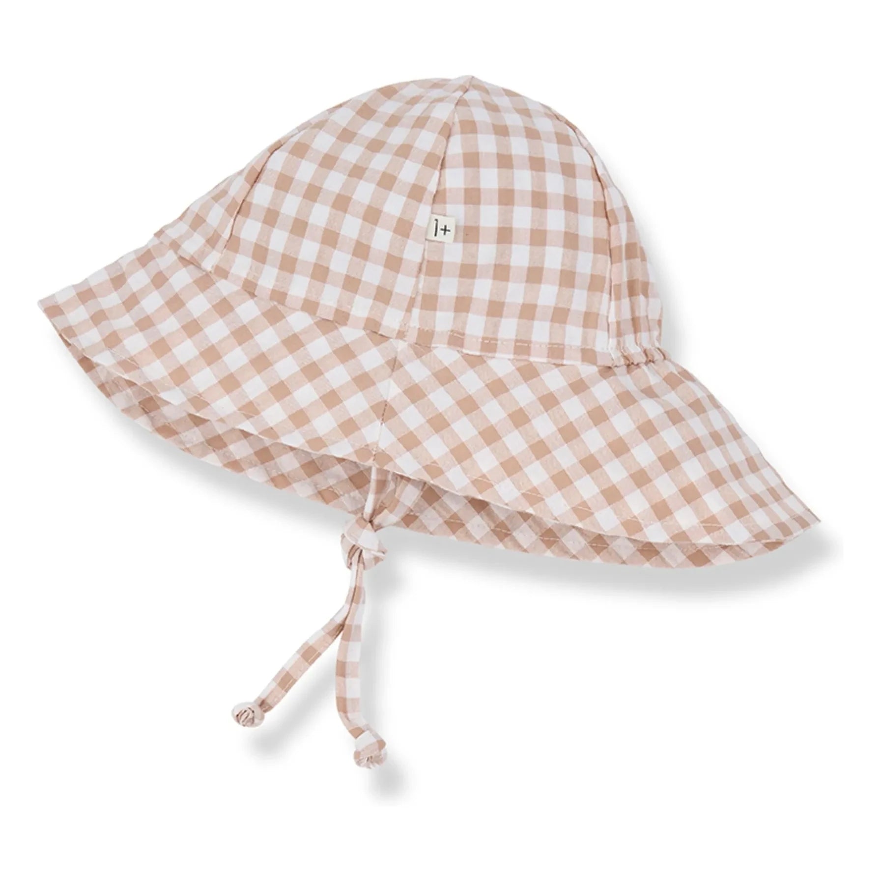 1+ in the family - Egas Vichy Seersucker Hat | Taupe Brown