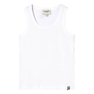 Finger in the nose - Chopper Ribbed Tank Top | White