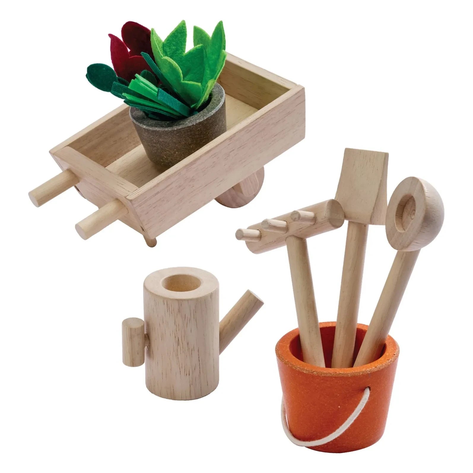 Plan Toys - Wheelbarrows and garden accessories