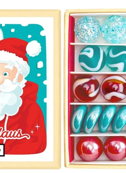 Billes & Co - Santa's Box - 25 Marbles | Blue