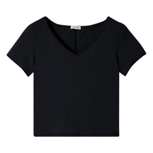 American Vintage - Aksun V-Neck T-Shirt | Black