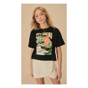 Fabula - Rio Janeiro T-shirt | Siyah
