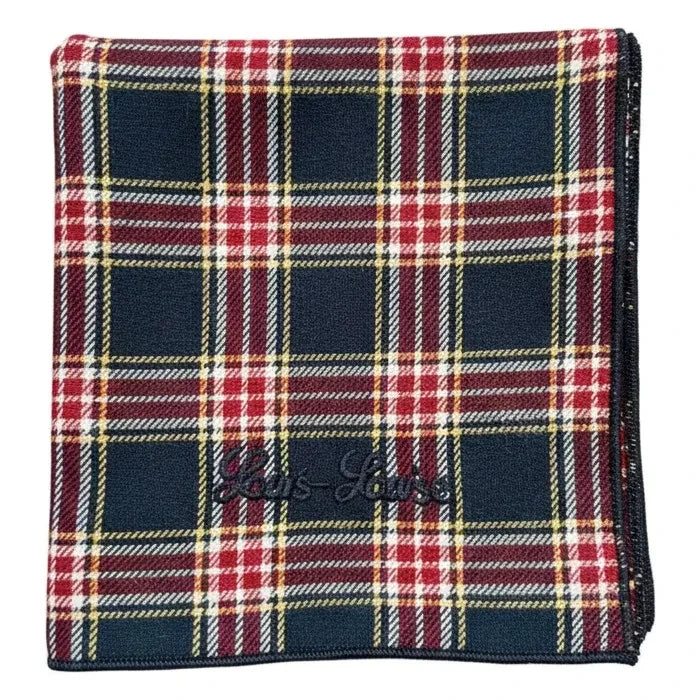 Louis Louise - Sissi Tartan Scarf | Dark Blue