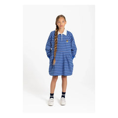 Finger in the nose - Striped Polo Esee Dress | Brown
