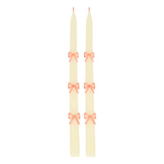 Meri Meri - Pink Ribbon Candles - Set of 2
