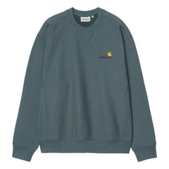 Carhartt WIP - American Script Sweatshirt | Blue-Green