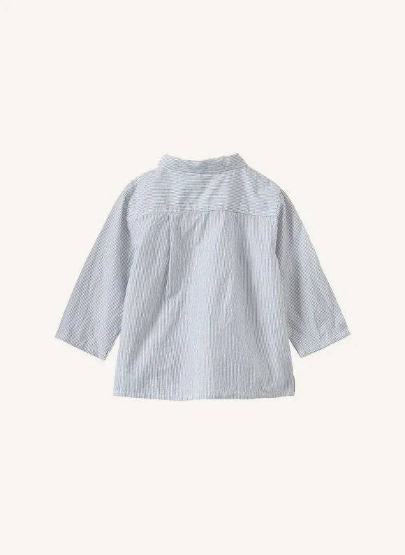 Caramel - Bullshark Striped Baby Shirt | Gray