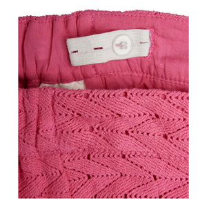 Mini Rodini - Organik Pamuk Dantel Pantolon | Pembe