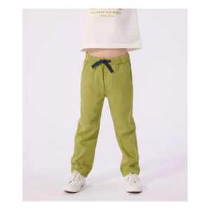Petit Bateau - Düz Kesim Twill Pantolon | Haki