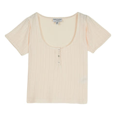 Emile et Ida - Modal Cotton T-Shirt | Cream