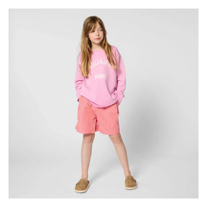 Zadig & Voltaire - Çizgili Elastik Belli Bermuda Şort | Pembe