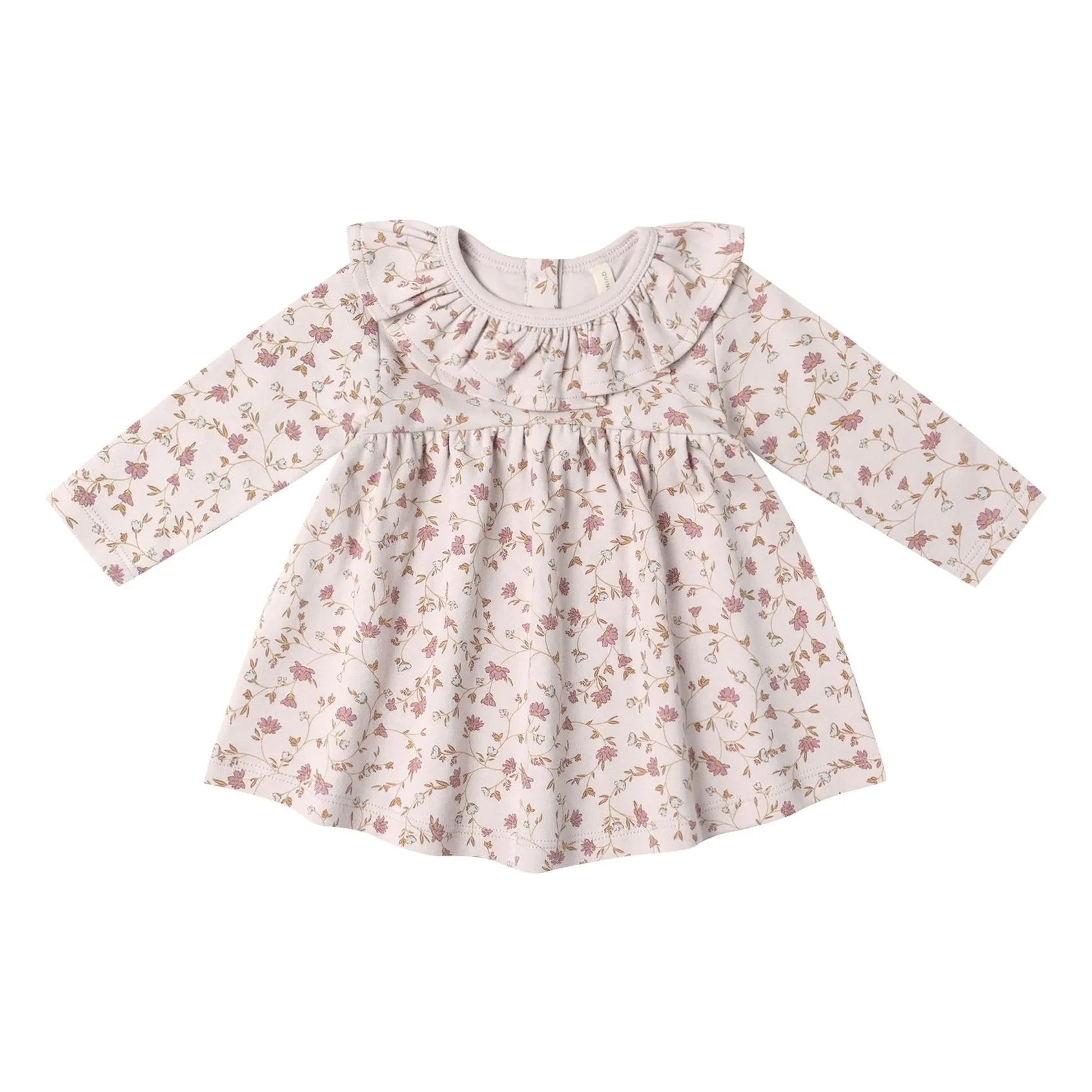 Quincy Mae - Organic Cotton Floral Dress | Lavender