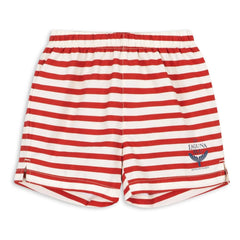 Konges Sløjd - Asnou Striped Recycled Fiber Swimsuit Shorts | Red