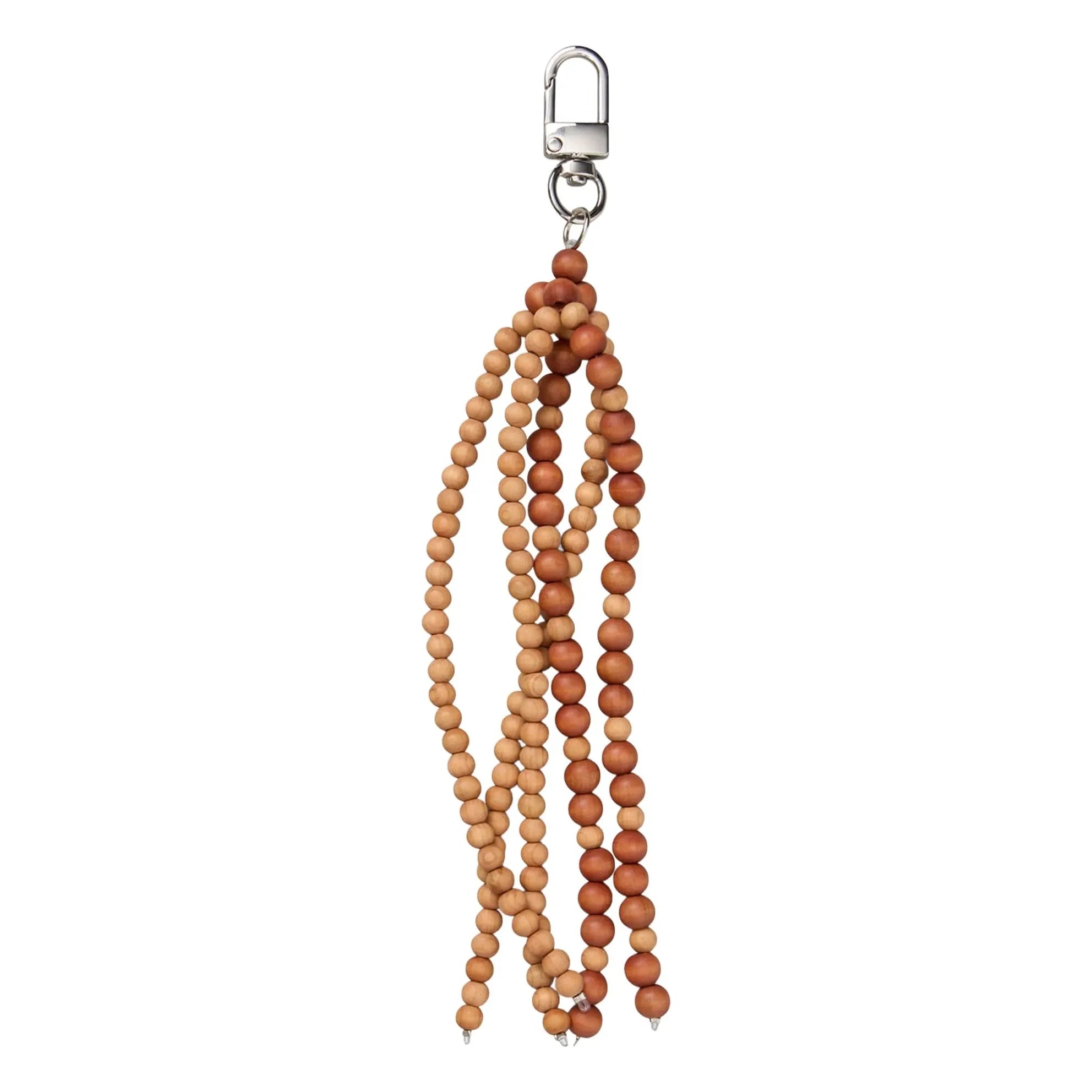 Becksöndergaard - Tasseled Wooden Bead Charm | Mocha