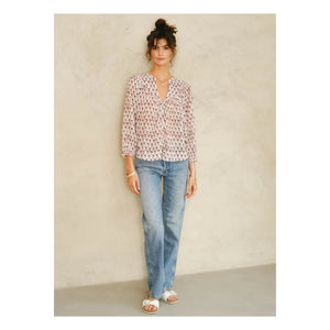 M.A.B.E. - Kiki Cotton Blouse | Red