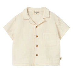 Cozmo - Abel Cotton Gingham Shirt | Cream