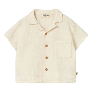 Cozmo - Abel Cotton Gingham Shirt | Cream