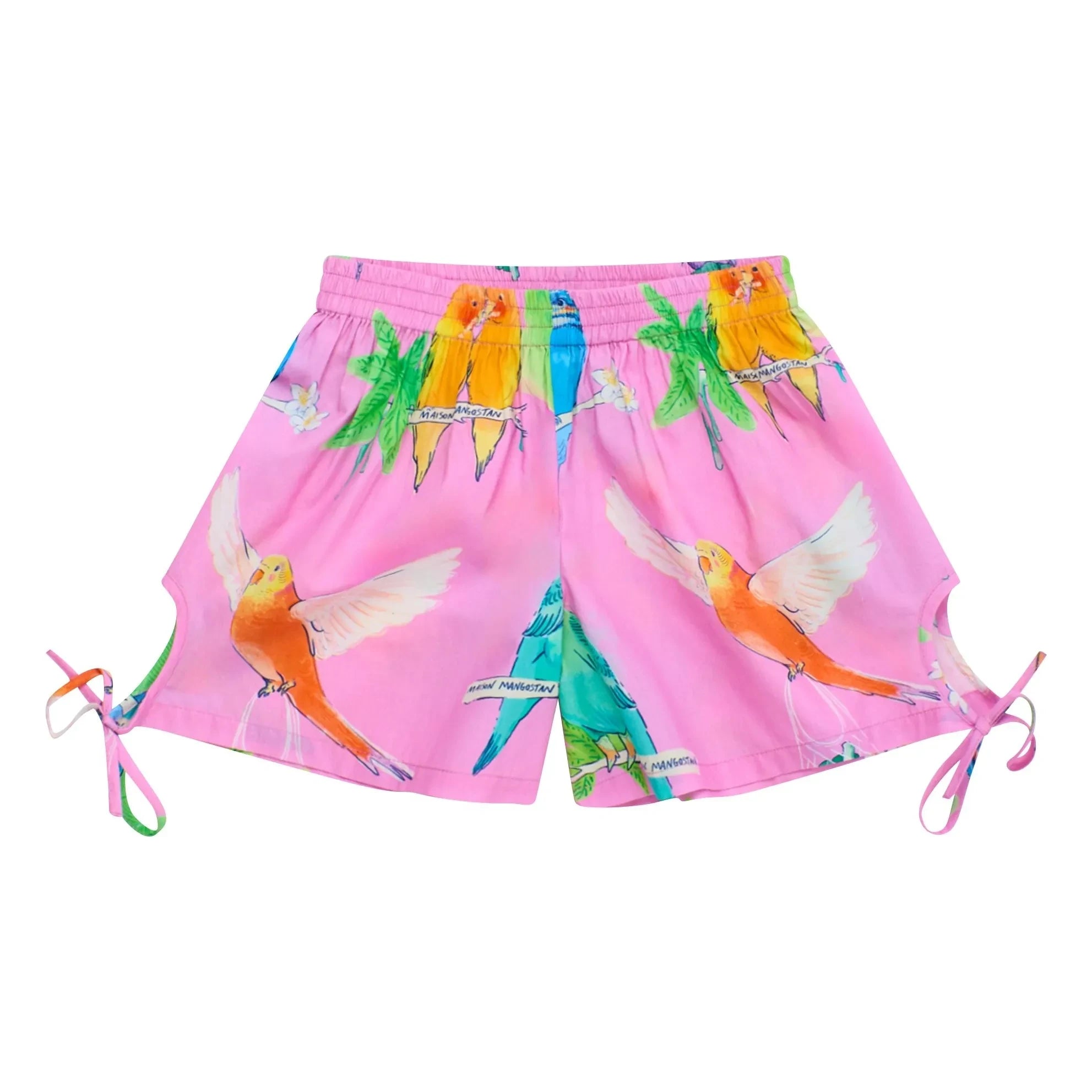 Maison Mangostan - Short Oiseaux | Pink
