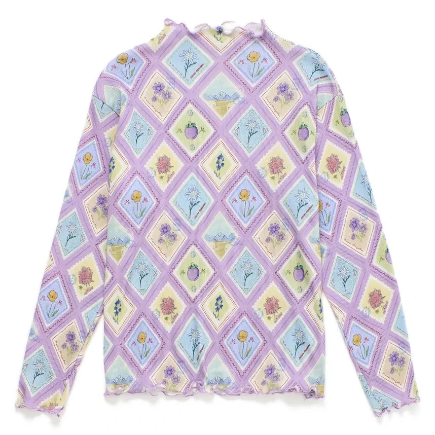 Maison Mangostan - Volants Timbres T-shirt | Lilac