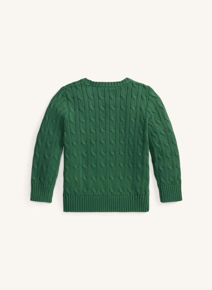 Ralph Lauren - Logo Cable Knit Sweater | Green