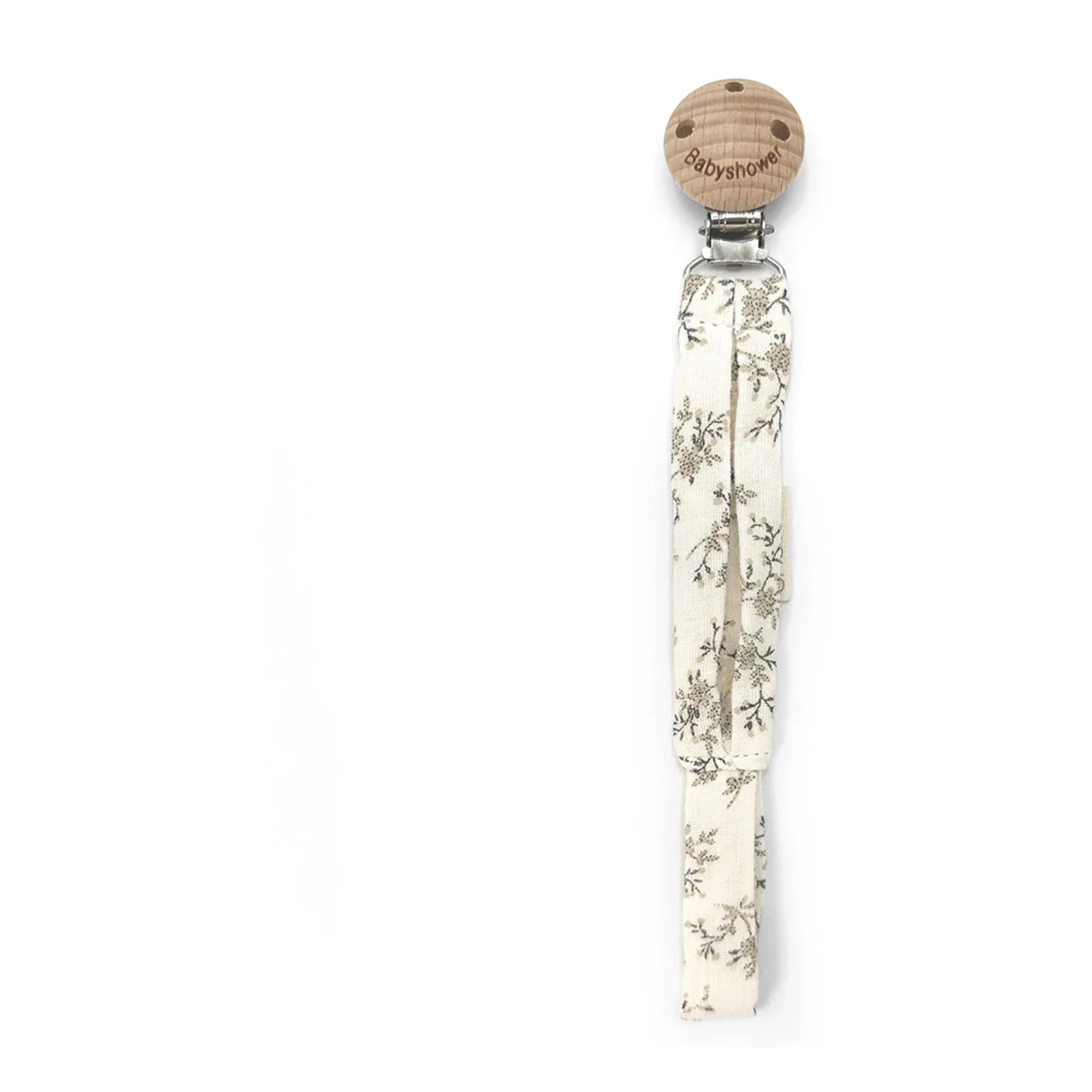 Babyshower - Miley Pacifier Clip | Ecru