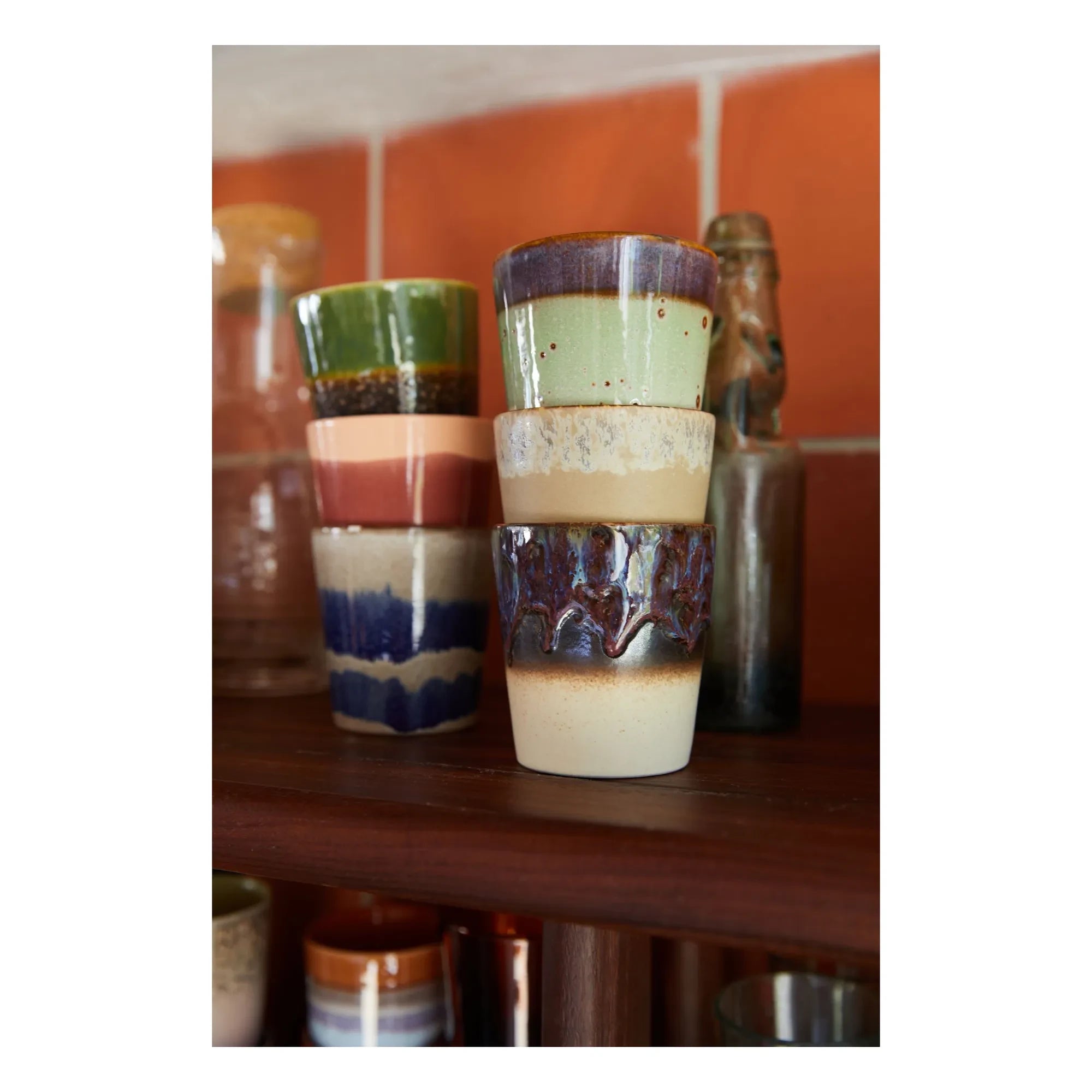 HKliving - Stone Ceramic Mug | Brick Red