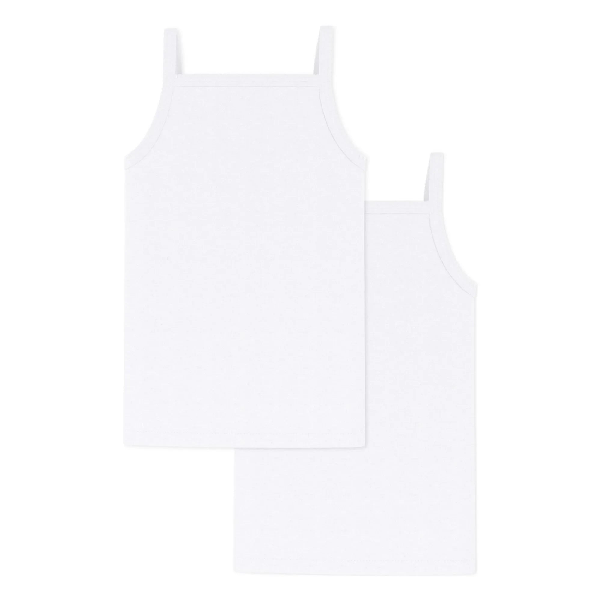 Petit Bateau - Batch 2 Plain Tank Tops | White