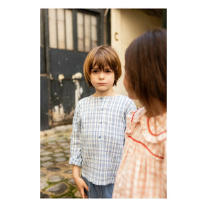 Louis Louise - Kurta Uncle Checkered | Blue