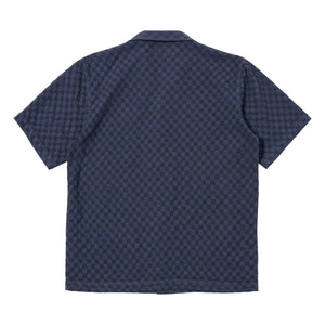 Universal Works - Chemise Road Shirt Dot Waffle | Navy