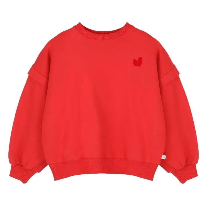Jenest - Organic Cotton Balloon Sweatshirt | Red