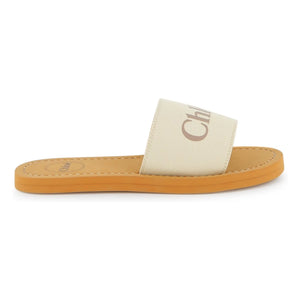 Chloé - Logo Sandals | White