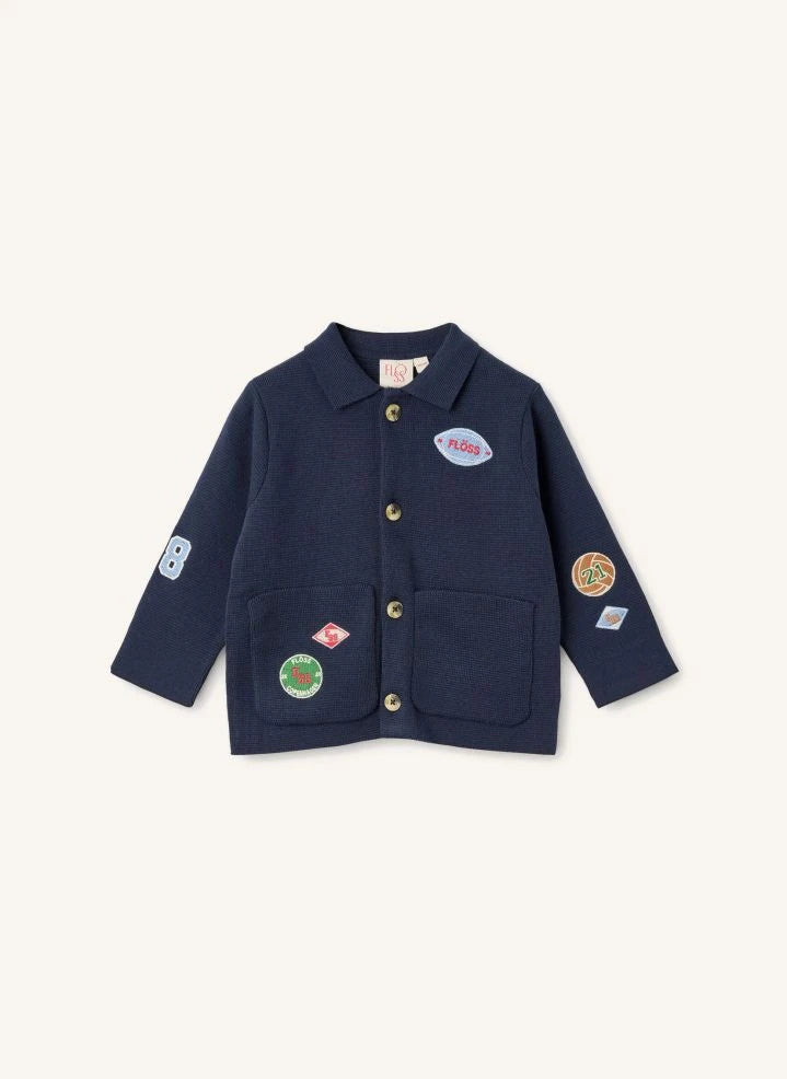 Flöss - Vincent Patchs Overshirt | Navy