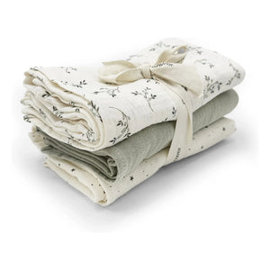 Babyshower - Olive Nappies - Set of 3 | Ecru