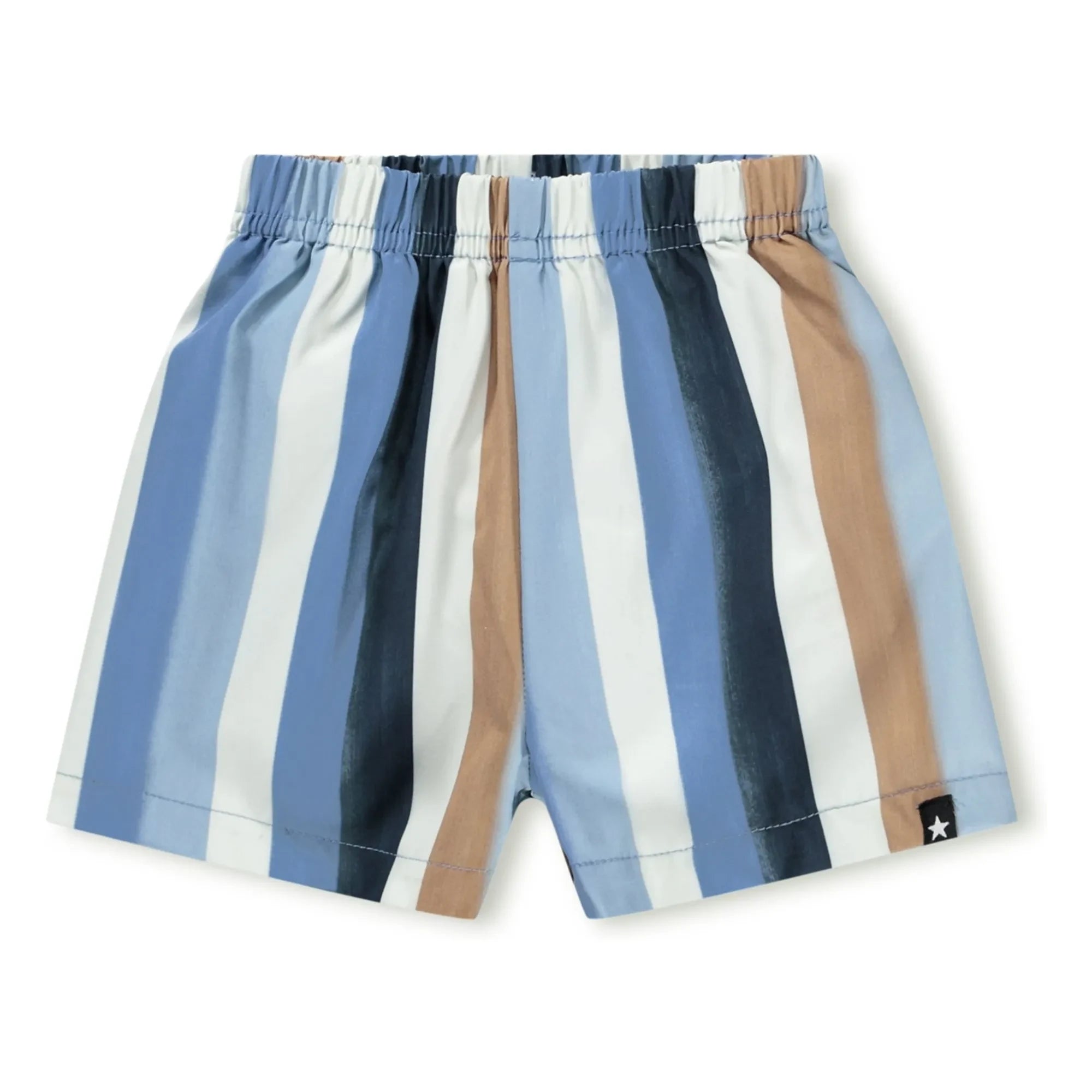 Molo - Newton Striped Swimsuit Shorts Made from Recycled Fibers | Blue