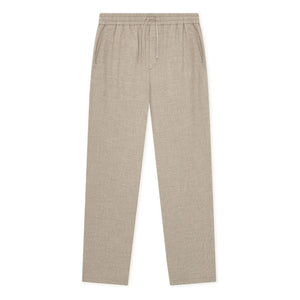Les Deux - Mini Checked Pants | Dark Beige
