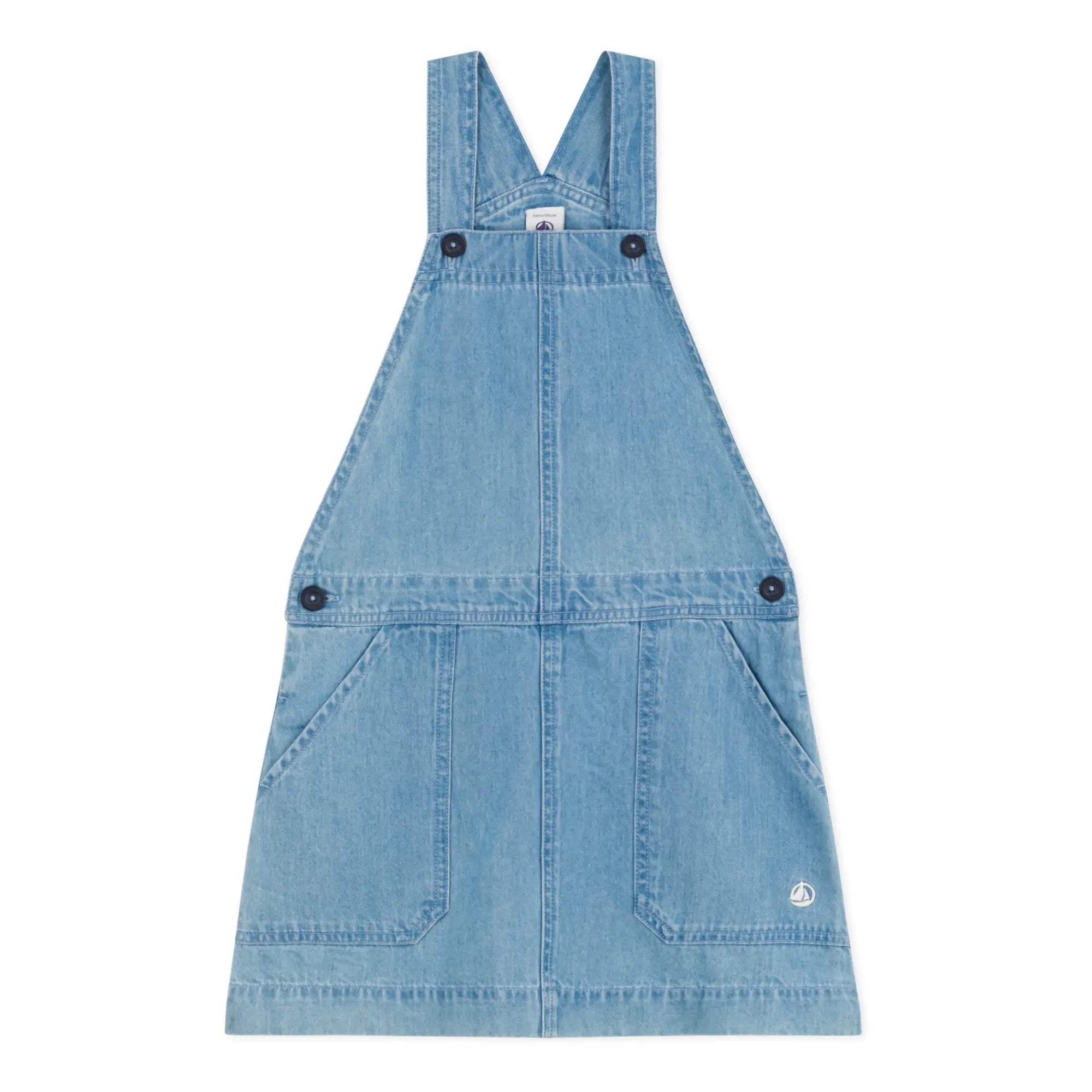 Petit Bateau - Meduse Denim Romper Dress | Denim Blue