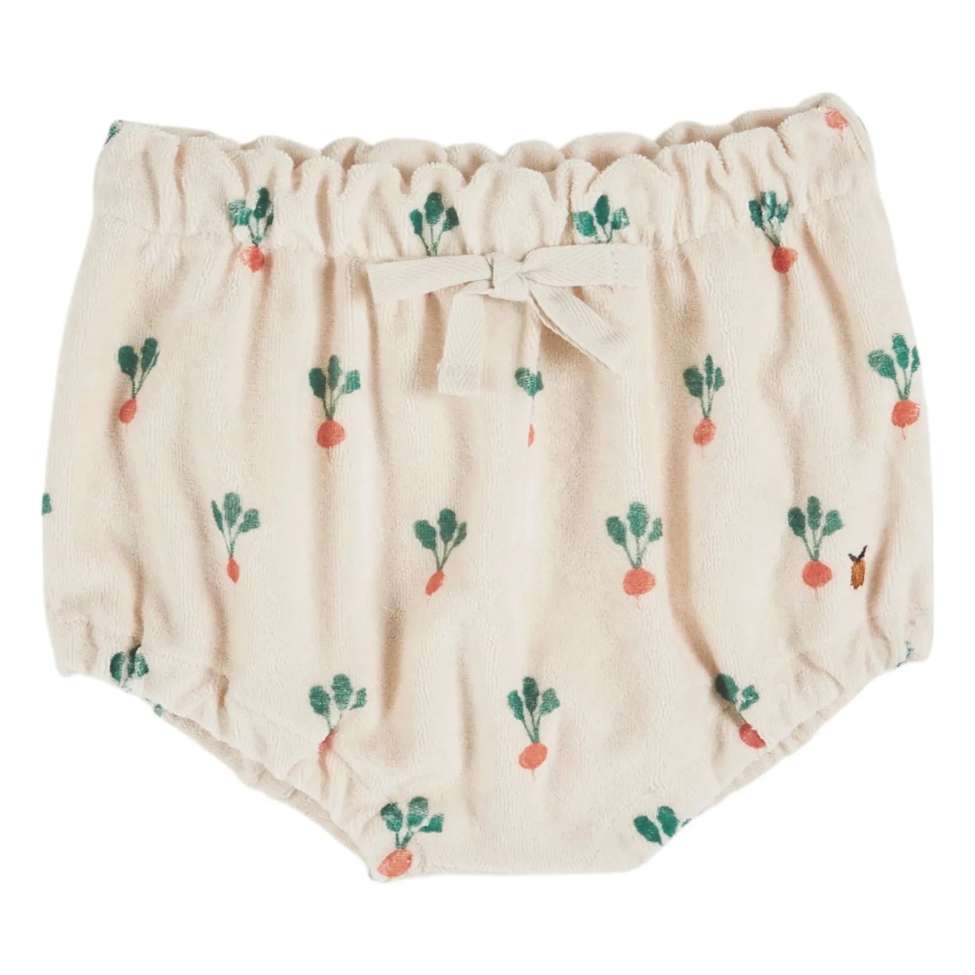 Emile et Ida - Organic Cotton Carrot Pattern Bloomers | Cream