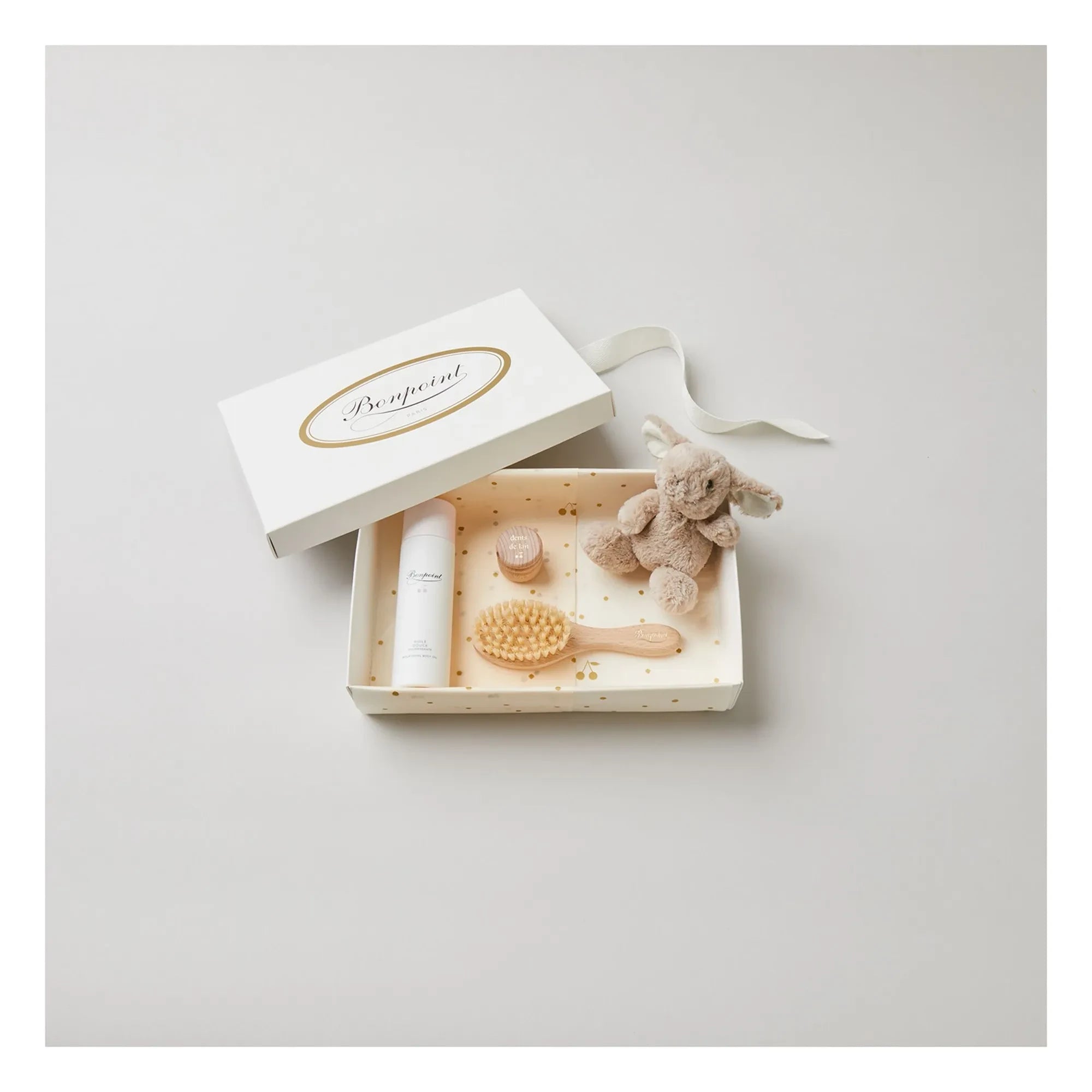 Bonpoint - Doğum Fırçası Doudou ve Yağ Seti