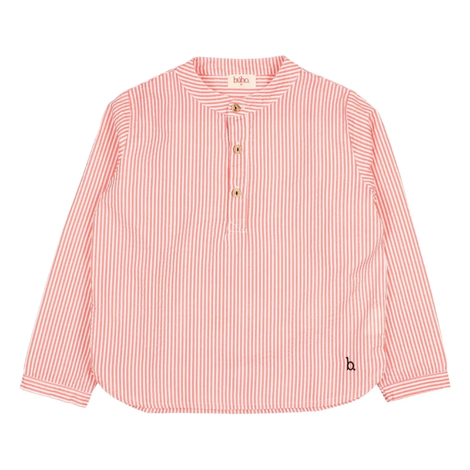 Búho - Kurta Striped Seersucker | Red