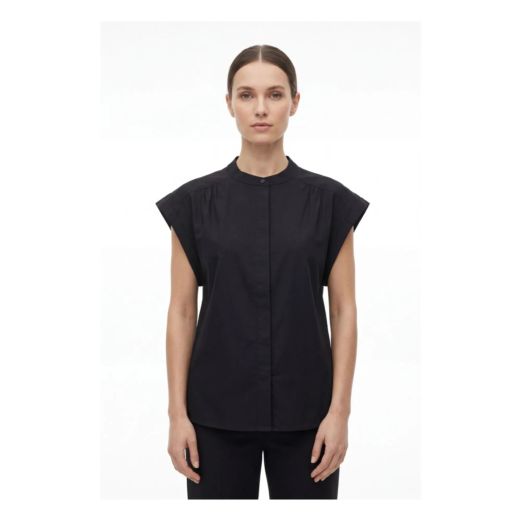 Hod - Amandine Cotton Blouse | Black