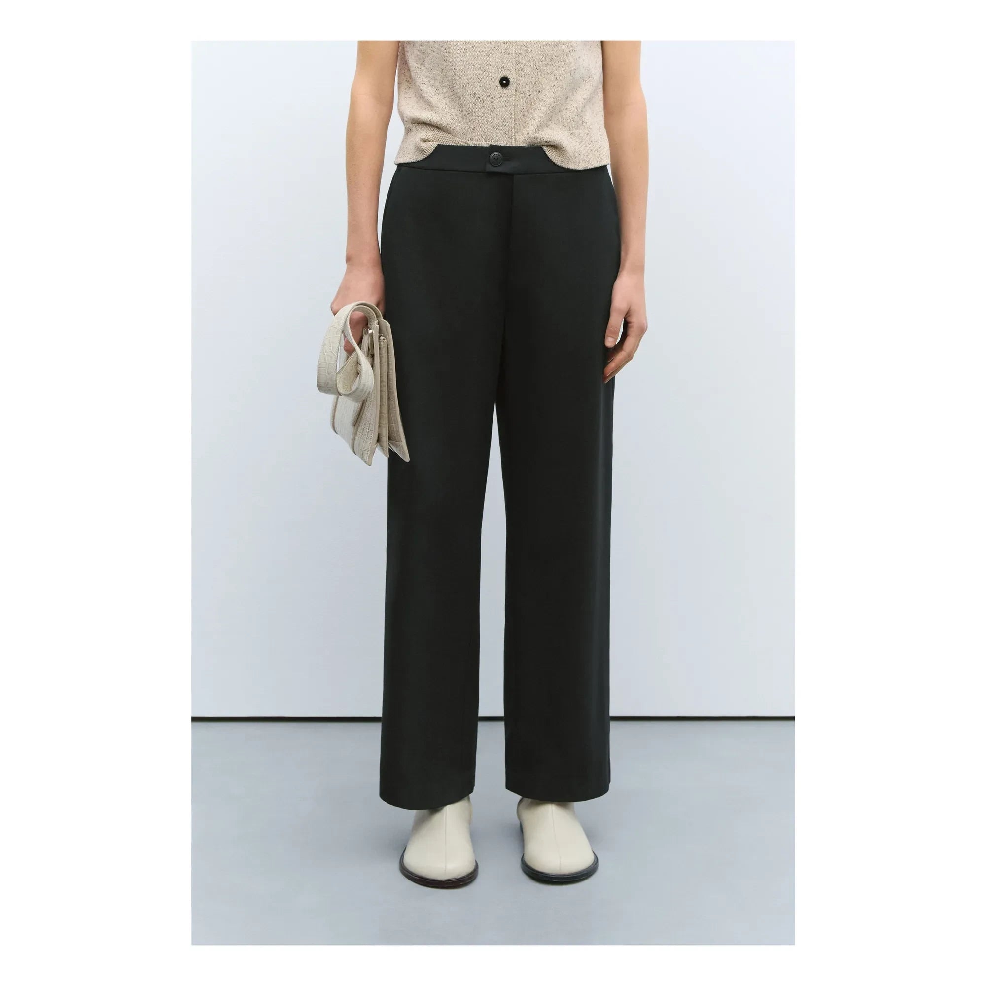 Cordera - New Tailoring Virgin Wool Pants | Black