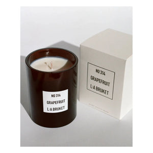 L:A BRUKET - Grapefruit Scented Candle - 260g | Colorless
