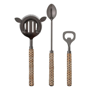 Bloomingville - Nai Cocktail Set - Set of 3 | Black