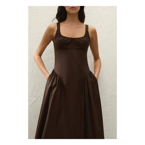 Faithfull the Brand - Marcella Cotton Dress | Coffee