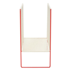 Hübsch - Rope and Metal Magazine Rack | Red