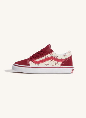 Vans - Old Skool Laced Knotted Sneakers | Red